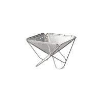Snow Peak Pack & Carry Fireplace, Medium, Stainless Steel portable firepit, collapsable and foldable for camping and outdoor cooking