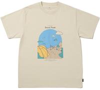 Snow Peak - Polycotton T-shirt - Camping Graphic T-Shirt Ivory for Men - Size XL - Beige Beige XL