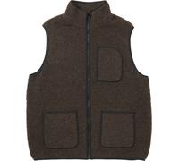 Snow Peak - Sleeveless fleece in recycled wool - Recycled Wool Boa Vest Dark Brown for Men in Nylon - Size L Brown L
