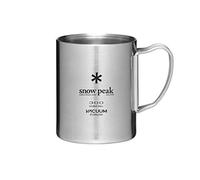 SNOW PEAK Stainless Steel Vacuum Insulated Double Wall Mug, 300, Silver, Lightweight & Durable Mug for Camping, Backpacking & Outdoors