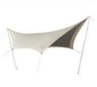 Snow Peak - Hexagonal tarpaulin set - Takibi Hexa Tarp Set Medium in Aluminium - Beige Beige one size