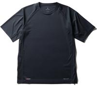 Snow Peak - Technical, lightweight hiking T-shirt - Polartec Power Dry T-Shirt Black for Men in Recycled Polyester - Size L Black L