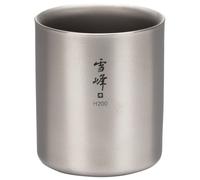 Snow Peak - Ti-Double H200 Stacking Mug - Mug size 200 ml, grey