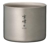Snow Peak - Ti-Double Stacking Mug M200 - Mug size 200 ml, grey