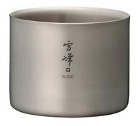 Snow Peak - Ti-Double Stacking Mug M300 - Mug size 300 ml, grey