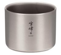 Snow Peak - Ti-Double Stacking Mug M400 - Mug size 400 ml, grey