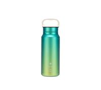Snow Peak Titanium Aurora Bottle 600 Ocean, ligtweight 600ml capacity drink bottle, eco-friendly sustainable metal water for every day use