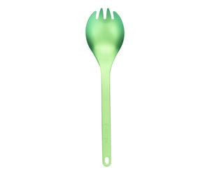 Snow Peak | Titanium Colour Spork | Green | Camping Cutlery One Size