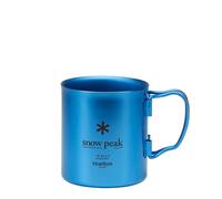 Snow Peak Titanium Double Wall Cup 450 Blue