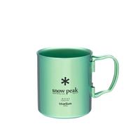 Snow Peak Titanium Double Wall Cup 450 Green