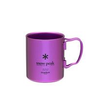 Snow Peak Titanium Double Wall Cup 450 Purple