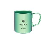Snow Peak Titanium Double-Wall Mug - Durable & Lightweight Insulated Mug - Camping - 15.2 fl oz