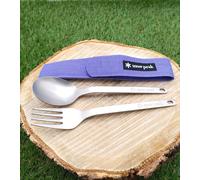 Snow Peak Titanium Fork & Spoon Set with Limited Purple Case New SCT-002 Japan