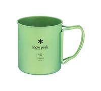 Snow Peak - Titanium mug - Titanium Single Wall 450 Mug Green in Titanium Green one size