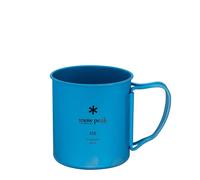 Snow Peak Titanium Single 450 Anodized Mug Blue