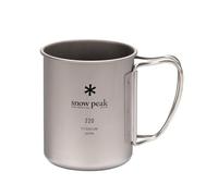 Snow Peak Titanium Single Wall 220 Mug,6.72 x 6.72 x 7.9 cm; 45 Grams, Silver