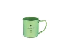 Snow Peak Titanium Single Wall Mug, 450ml, Green, Ultralight Japanese Titanium Camping Mug, Backpacking Outdoors