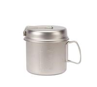 Snow Peak Men's Trek 900 Titanium Cookset, SCS-008T, Japanese, Ultralight and Compact for Backpacking and Camping, Made in Japan, Lifetime Product Guarantee, One Size