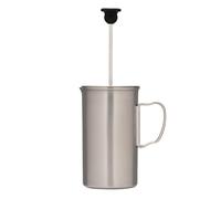 SNOW PEAK Unisex's Titanium French Press, CS-111, Japanese, Lifetime Product Guarantee, Sustainable, Ultralight for Coffee While Backpacking and Camping, One Size, D 3.2" H 5.5"
