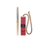 Snow Peak Wabuki Chopsticks - Collapsible Bamboo & Stainless Steel Chopsticks - 1.8 Oz - Large