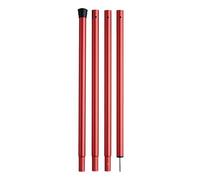 Snow Peak Wing Pole 240mm Red, Lightweight Japanese pole for tarps & shelters