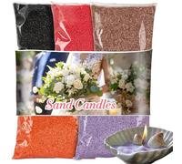 Snow Pearled-Candles with Wicks - DIY Candle Sand,Mixed 5 Colours Pearled Sand Wax with Wicks,Pearled Wax,Refillable for Weddings,Partie,Halloween,Christmas,Thanksgiving