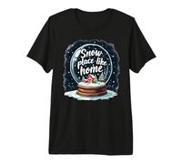 Snow Place Like Home Christmas Globe Cozy Winter Premium T-Shirt