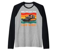 Snow Plow Driver OOPS was That Your Hard Work Snow Removal Raglan Baseball Tee