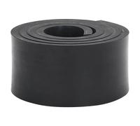 Snow Plow Rubber Edge Black 150x8x1cm SBR Double Mesh Durable Trim-to-fit Quiet
