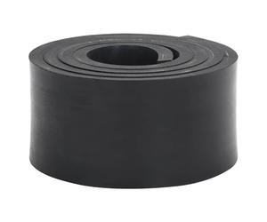 Snow Plow Rubber Edge Black 150x8x1cm SBR Double Mesh Durable Trim-to-fit Quiet