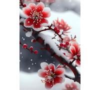 Snow Plum Blossom 300 Piece Jigsaw Puzzle for Adults, Creativity, Challenging and Difficult Puzzle, Brain Teaser Puzzles for Adults 300 Pieces for The Whole for Women, Men
