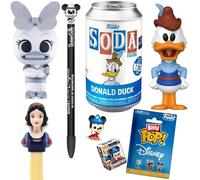 Snow Pretty Minis Figure Disney Merida Brave & Ariel Little Mermaid Bundled with Soft Princess Capsule Character + White & Seven Dwarves Trading Cards Pack + Girls Sticker 5 Items