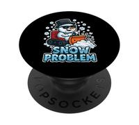 Snow Problem Snow Plow Snowman PopSockets Adhesive PopGrip
