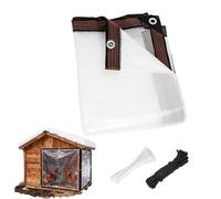Snow Proof Chicken Coop Cover: Waterproof Greenhouse Protector, Durable Animal Shelter Sheets, All Weather Chicken Coop Protection | Heavy Duty Cover Pair