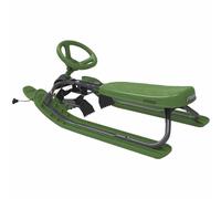 Snow Racer Iconic BIO Green Sled Children Snow Sledding Green Steering Handlebar