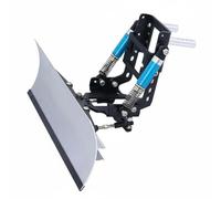 Snow RC Model Crawler Plow Wide Blade Aluminum Alloy Adjustable Mount CNC Accessory Suitable for Toy Enthusiasts Unpaved Terrain, Black