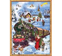 Snow Scene Christmas Train German Advent Calendar