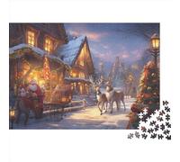 Snow Scene Jigsaw Puzzle for Adults - 1000 Piece Winter Themes Brain Teaser, Relaxing Activity & Premium Home Décor (1000pcs (75x50cm))