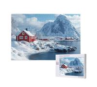 Snow Scene Jigsaw Puzzles for Adults 5000, Winter Puzzles for Adults Wooden, Funny/Difficult/Impossible/Challenging Decompression Games, As a Birthday for Women and Men M-672