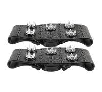 Snow Shoe Cleats - Transparent Traction Snow Grips, Ice and Winter Boot Tips, Durable for Hiking, Walking, Anti-Skid Shoe Covers