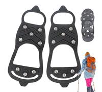 Snow Shoe Grippers, Spikes for Shoes - 2 x Ice Spikes for Boots, with 8 Studs for Cold Weather Ice Spikes Put Crampons Easily Drop Proof