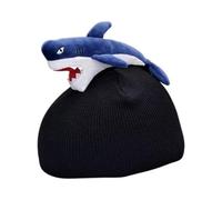 Snow Ski Helmet Cover Practical Stylish Fun Birthday Gift Sport Helmet Cover Black, shark