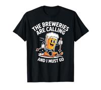 Snow Skiing Craft Beer Drinking Breweries Calling I Must Go T-Shirt