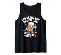 Snow Skiing Craft Beer Drinking Breweries Calling I Must Go Tank Top