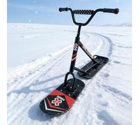 Snow Skis Scooter with 360° Agile Steering & Dual Blades, Supports Up to 330lbs, All-Terrain Snowmobile for Winter Adventures