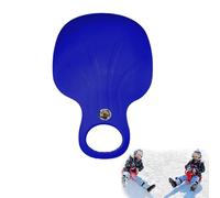 Snow Sled Board for Kids and Adults, Durable Plastic Snow Slider, Multifunctional Bum Seat Sledge, Lightweight Snowboard Sled, Sledges & Toboggans for Skiing, Winter Outdoor, Grass, Sand (Blue)