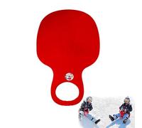 Snow Sled Board for Kids and Adults, Durable Plastic Snow Slider, Multifunctional Bum Seat Sledge, Lightweight Snowboard Sled, Sledges & Toboggans for Skiing, Winter Outdoor, Grass, Sand (Red)