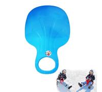 Snow Sled Board for Kids and Adults, Durable Plastic Snow Slider, Multifunctional Bum Seat Sledge, Lightweight Snowboard Sled, Sledges & Toboggans for Skiing, Winter Outdoor, Grass, Sand (Sky Blue)