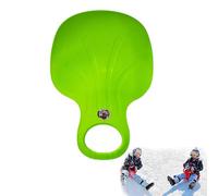 Snow Sled Board for Kids and Adults, Durable Plastic Snow Slider, Multifunctional Bum Seat Sledge, Lightweight Snowboard Sled, Sledges & Toboggans for Skiing, Winter Outdoor, Grass, Sand (Green)