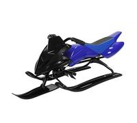 Snow Sled for Kids, Adults - Curve Snow Sledge with Sensitive Foot Brake, Free Direction Control, Up to 220lbs Load Bearing, Outdoor Ski Sled Slider Board Blue